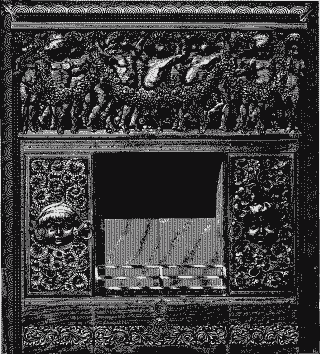 ORNAMENTAL FIREPLACE. (Magee Fine-Art Castings.)