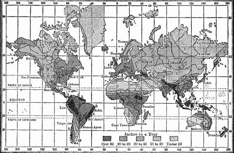 Annual Rainfall Of The World.