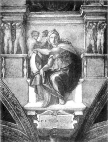 MICHAEL ANGELO. SISTINE CHAPEL, ROME.

THE DELPHIAN SIBYL.