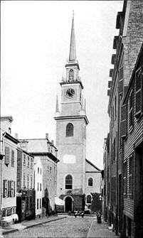 THE OLD NORTH CHURCH, BOSTON.