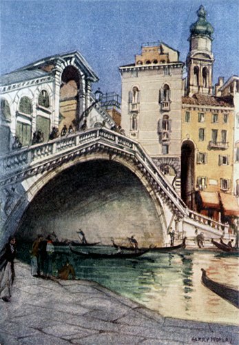 THE RIALTO BRIDGE FROM THE PALAZZO DEI DIECI SAVII