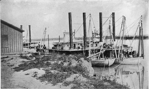 The Yankton Landing in the Old Days.