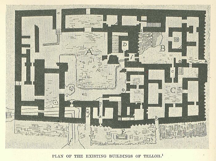 250.jpg Plan of the Existing Buildings Of Telloh. 