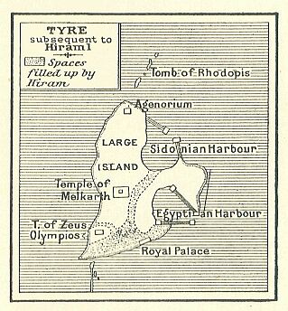 370.jpg Map of Tyre Subsequent to Hiram 