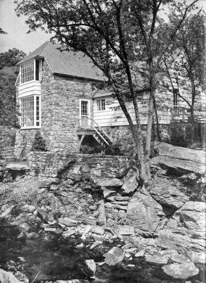 A RIVERSIDE HOME RECONSTRUCTED FROM THE RUINS OF AN OLD MILL
Photo by Samuel H. Gottscho. Robertson Ward, architect