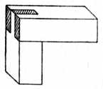 Fig. 78.—Bridle Joint
    at Corner of Frame.