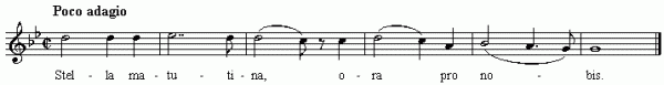 Chante de la cote-Saint Andre, notation musicale