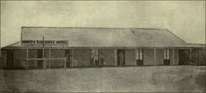 North Gregory Hotel. Robt. Fitzmaurice, Licensee. 1879. North Gregory Hotel. Robt. Fitzmaurice, Licensee. 1879.