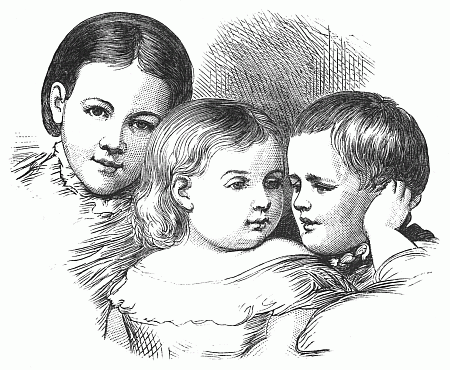 Three children