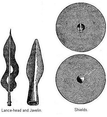 Lance-head and Javelin, and Shields.