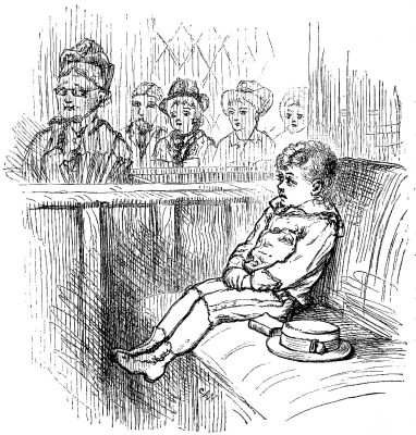 THE WEE BOY IN CHURCH.—Drawn by C. A. Northam.