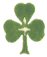 Decorative shamrock divider