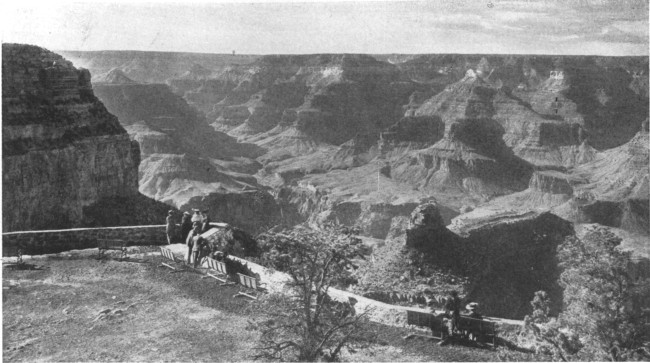 There is nothing else remotely resembling the Grand Cañon
in the known world, and no one has yet been heard of who has seen it and
been disappointed