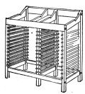 Fig. 21. Double Stand for tier of full size cases and
tier of two-third cases.