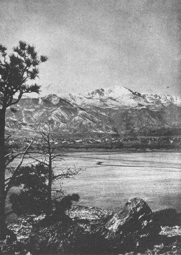 The level valley is filled up with fine rock flour washed
from the sides of the neighboring mountains