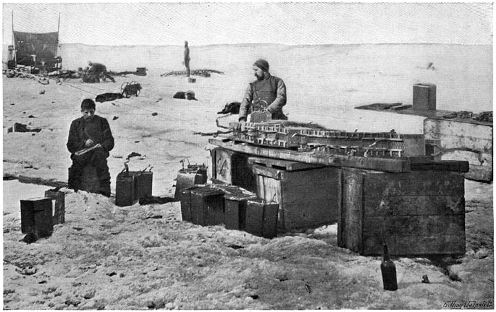 Cleaning the Accumulators before Stowing Away. July, 1895