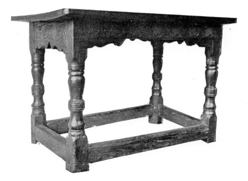 ELIZABETHAN OAK TABLE.