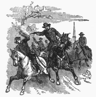 RUN DOWN BY CAVALRY.