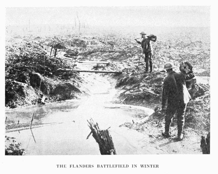 THE FLANDERS BATTLEFIELD IN WINTER