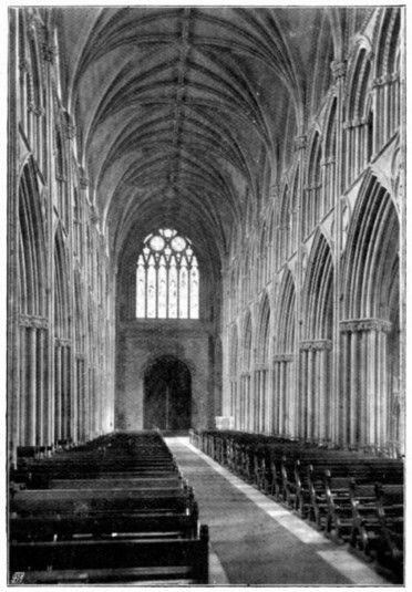 THE NAVE, LOOKING WEST.