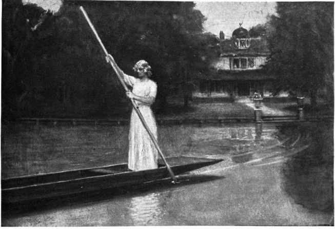 She would get into the four-foot punt that was used as a
ferry and bring it over very slowly