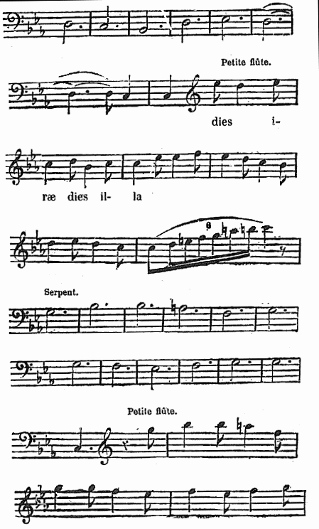 notation musicale: Serpent. Allegro.