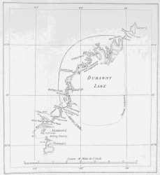 MAP OF DUBAWNT LAKE AND PART OF DUBAWNT RIVER
By J. B. and J. W. Tyrrell, 1893