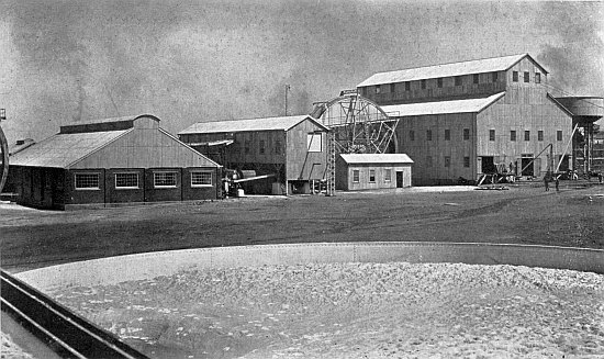 Mill of the Roodepoort-United Mines, Transvaal, South Africa.