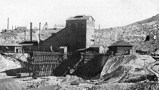 Spray Shaft House of Copper Queen Consolidated Mining Co., Bisbee, Arizona.