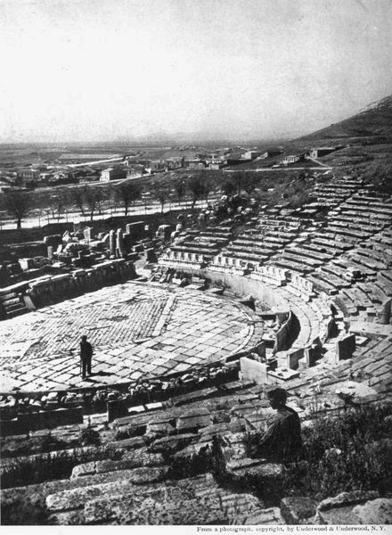 THE THEATER OF DIONYSUS ON THE SOUTHERN SLOPE OF THE
ACROPOLIS