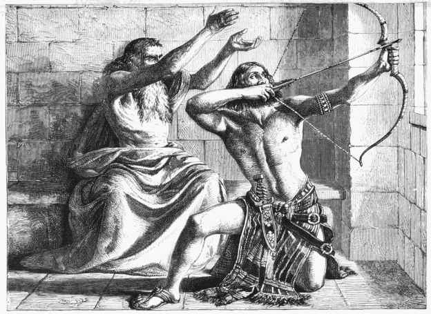 Joash shooting the Arrows of Deliverance. By DYCE. A.D.
1844. In the possession of Mr. Bicknell.