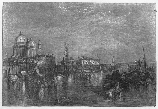 VENICE, FROM THE CANAL OF THE GIUDECEA.

Exhibited in 1840. South Kensington Museum.