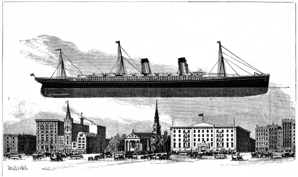 Oceanic compared to size of buildings