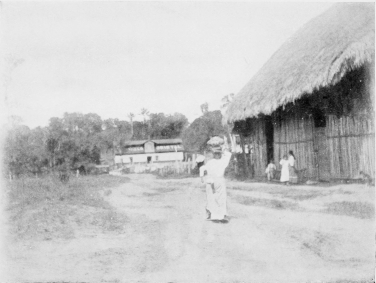 NATIVE WOMEN AND HUT AT IQUITOS.

[To face p. 196.