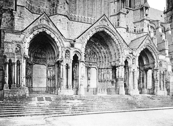 The North Portal of the Cathedral at Chartres.