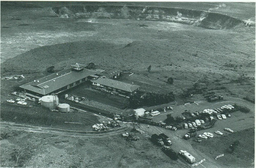 The U.S. Geological Survey’s Hawaiian Volcano Observatory, on the crater rim of Kilauea Volcano.