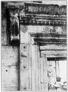 ERECHTHEUM, HEAD OF DOORWAY UNDER NORTH PORTICO.