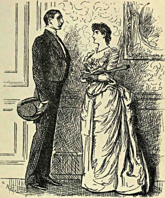 Gentleman and lady talking