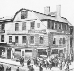 Copyright by Daniel W. Colbath & Co., Boston, 1895.

“OLD CORNER BOOKSTORE.”