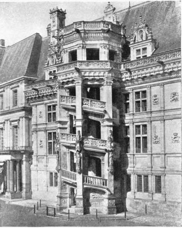 Image not available: SPIRAL STAIRCASE, CHÂTEAU OF BLOIS.

(By permission of Neurdein, Paris.)