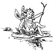 fairy on lily pad