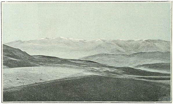 Fig. 101. Aghri Dagh from the Araxes Cañon.