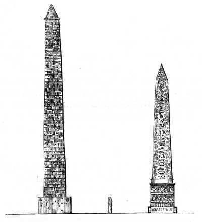 COLUMN OF CONSTANTINE. TRIPOD. EGYPTIAN OBELISK.