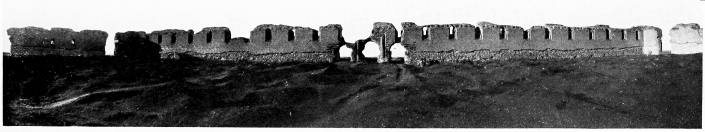 Fig. 122.—SÂMARRÂ, RUINED MOSQUE, INTERIOR OF SOUTH
WALL.