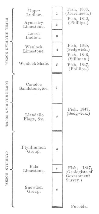 Diagram of the Silurian System and its divisions