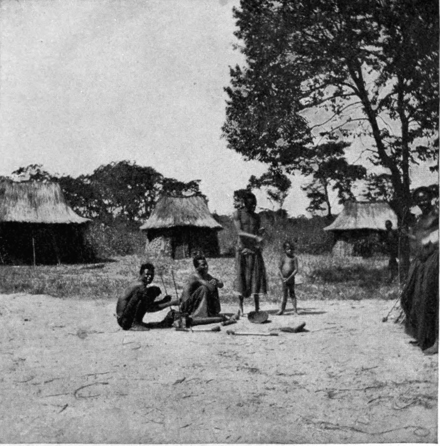 A CHIBOKWE FORGE WHERE NATIVE SPEARS ARE MADE