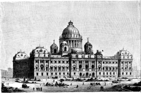 THIERSCH'S DESIGN FOR THE NEW PARLIAMENT BUILDING. BERLIN